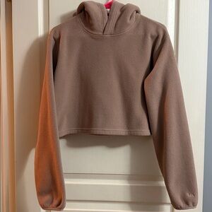 TNA | Women's Aritzia Polar Fleece Cropped Hoodie size Small